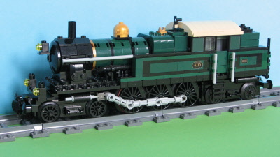 custom lego steam train